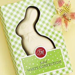 Solid White Chocolate Bunny