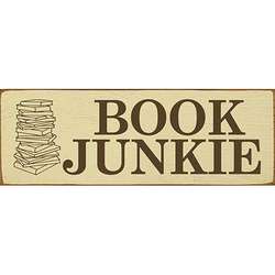Book Junkie Plaque