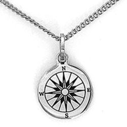 I'd Be Lost Without You Compass Necklace