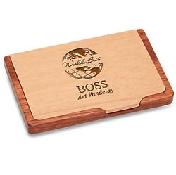 World's Best Boss Pocket/Desktop Business Card Holder