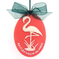 Flamingo Medallion Ornament