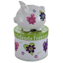 Personalized Mini Best Friends Forever Piggy Bank