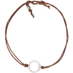 Karma Circle Linen Bracelet