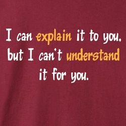 I Can't Understand It For You Shirt
