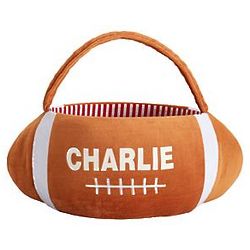 Personalized Plush Football Easter Basket