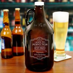 Personalized Aged to Perfection Growler