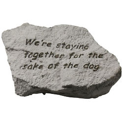 Staying Together for the Dog Reminder Stone