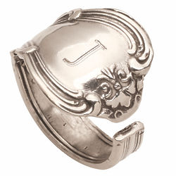 Personalized Silver Spoon Ring