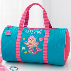 Kid's Personalized Mermaid Duffel Bag