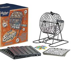 Family Bingo Game with Rolling Ball Machine