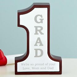 Personalized #1 Grad Trophy
