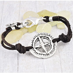 Find Your True North Leather Bracelet