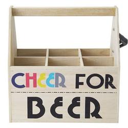 Cheer for Beer Wooden Caddy