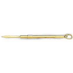 Retractable Solid 14k Gold Toothpick