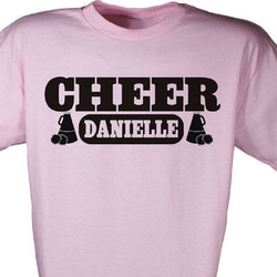 Cheerleader Personalized Sports T-Shirt