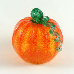 Orange Glass Pumpkin