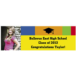 Personalized Class of Graduation Photo Banner