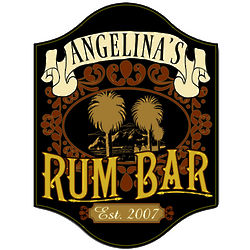 Personalized Handcrafted Rum Bar Sign