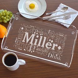 Family Word-Art Serving Tray