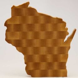 Wisconsin State Hardwood Cutting Board
