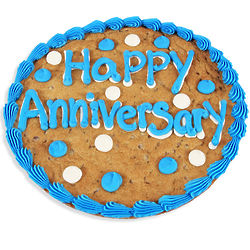 Happy Anniversary Cookie Cake