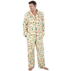 Men's Home for the Holidays Brushed Cotton Flannel Pajamas