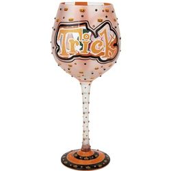 Trick or Treat Super Bling Wine Glass