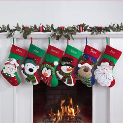 Personalized Sequins Character Christmas Stocking