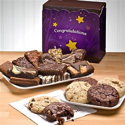 Congratulations Cookie and Brownie Sprite Combo Gift Box