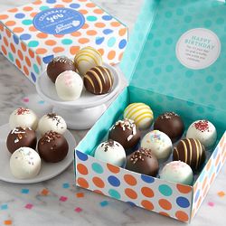 18 Birthday Cake Truffles with Hidden Messages