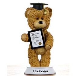 Personalized Graduation Bear Figurine