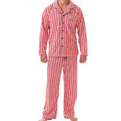 Candy Cane Fleece Pajamas for Men