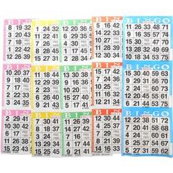 1500 Bingo Paper Cards