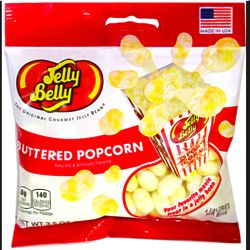 3.5 Ounces of Jelly Belly Buttered Popcorn Jelly Bean Candies