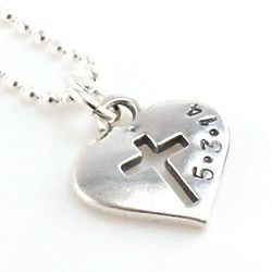 Cross My Heart Personalized Date Necklace
