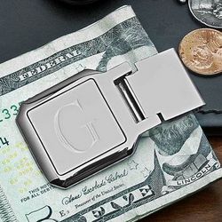 Refined Stainless Steel Personalized Money Clip