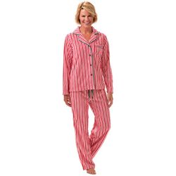 Women's Candy Cane Fleece Pajamas