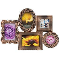 5 Opening Antique Gold Collage Frame