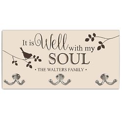 Well With My Soul Personalized Coat Hanger