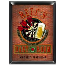 Personalized Traditional Dart Bar Sign