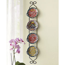 4-Piece Inspirational Plates with Rack