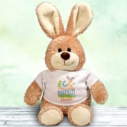 Personalized Egg-ceptionaly Cute Easter Bunny Stuffed Animal