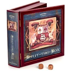 Shut the Box Wooden Game: Bookshelf Edition