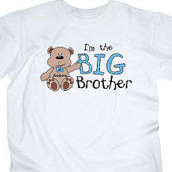 I am the Brother Teddy Bear Personalized Youth T-shirt