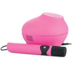 Pink Singing Machine Karaoke System with USB Microphone
