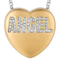 Diamond Sweethearts Angel Candy Word Necklace