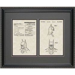 Batman Suit Patent Artwork Framed Print