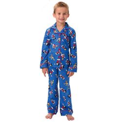 Boy's Classic Mickey Mouse Flannel Pajamas