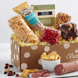 Savory Snacking Gift Box with Personalized Ribbon