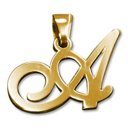 18K Gold-Plated Initial Pendant